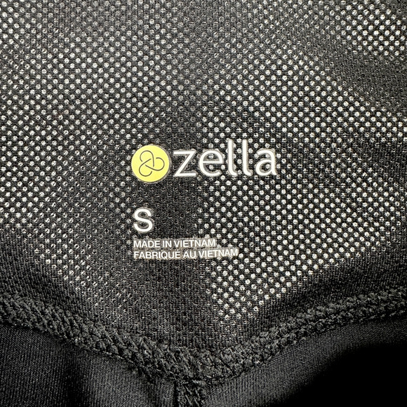 Zella High Waisted Black Metallic Dot Print Leggings Womens Size Small - Picture 5 of 8